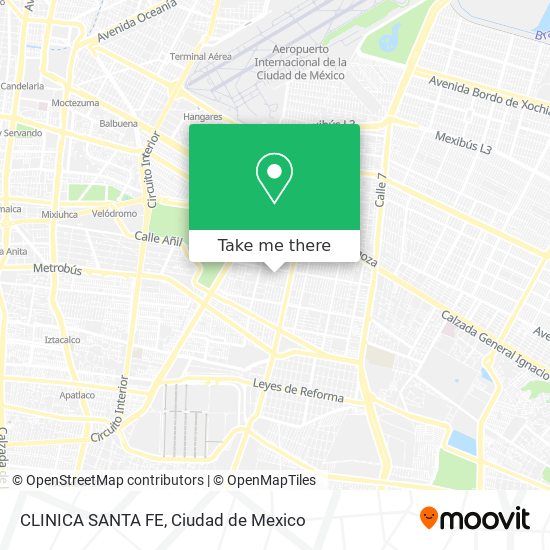 Mapa de CLINICA SANTA FE