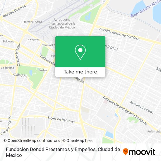 Mapa de Fundación Dondé Préstamos y Empeños