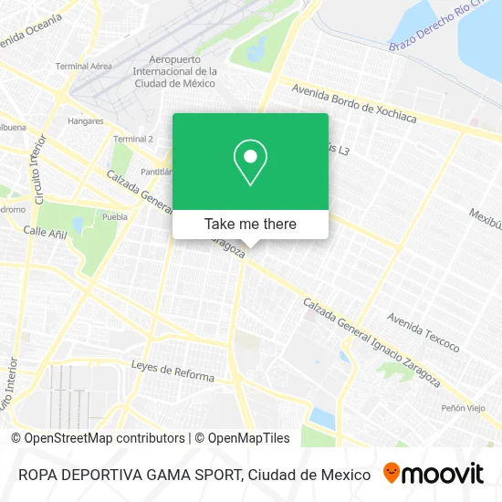 ROPA DEPORTIVA GAMA SPORT map