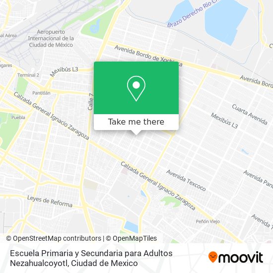 Escuela Primaria y Secundaria para Adultos Nezahualcoyotl map