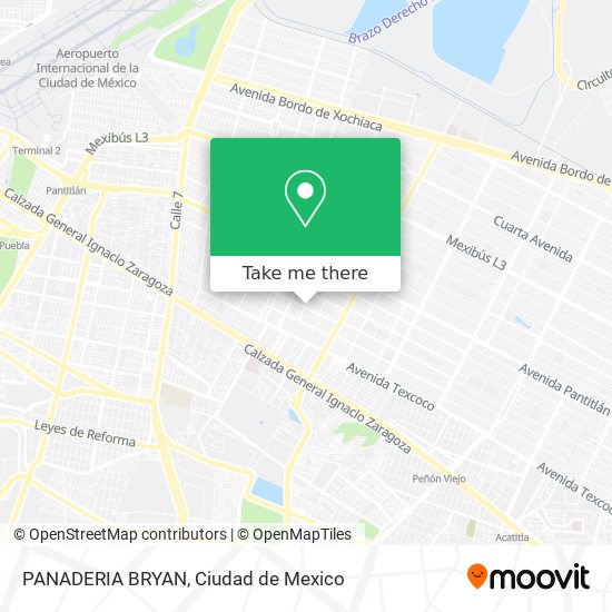 Mapa de PANADERIA BRYAN
