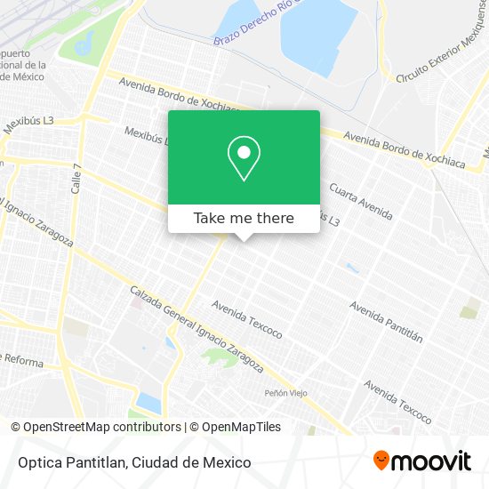 Optica Pantitlan map