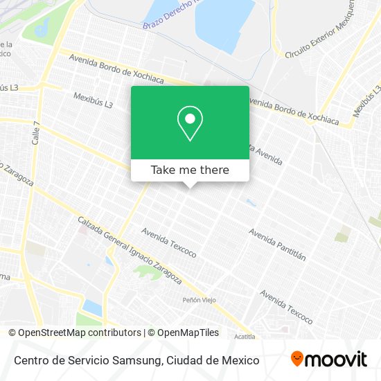 Mapa de Centro de Servicio Samsung