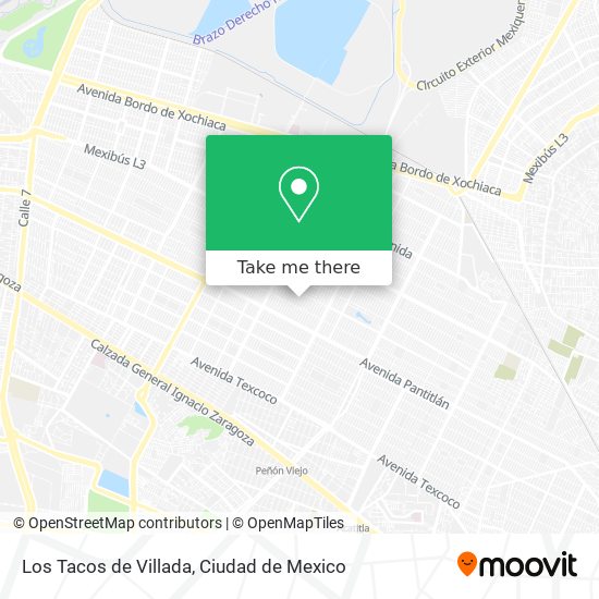 Mapa de Los Tacos de Villada