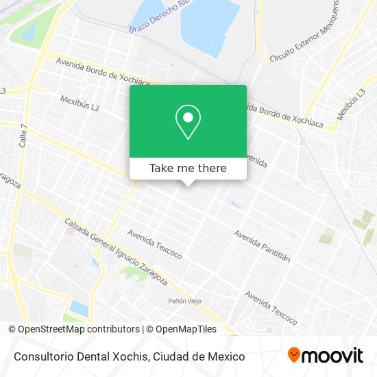 Mapa de Consultorio Dental Xochis