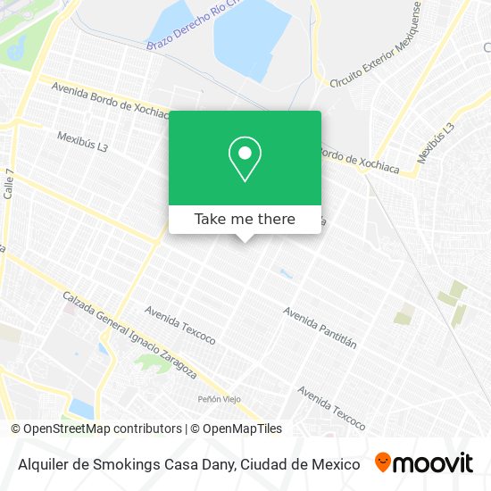 Mapa de Alquiler de Smokings Casa Dany