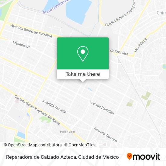 Reparadora de Calzado Azteca map