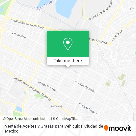 Venta de Aceites y Grasas para Vehiculos map