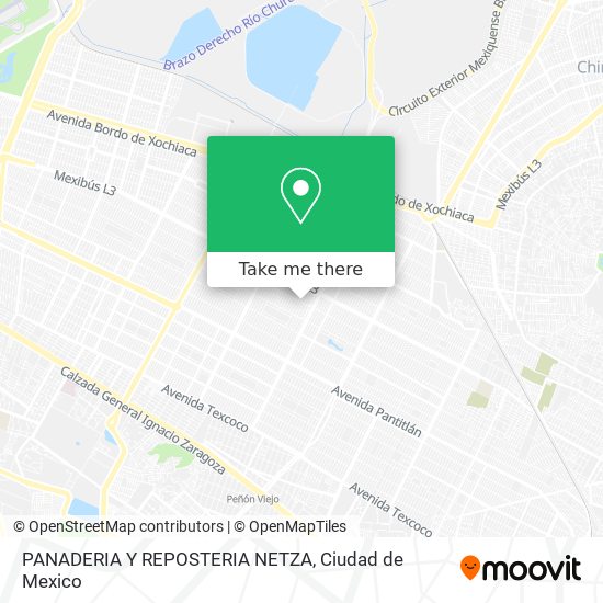 Mapa de PANADERIA Y REPOSTERIA NETZA