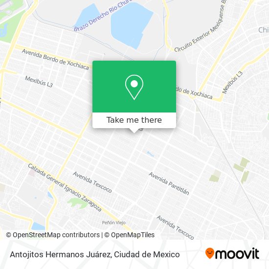 Antojitos Hermanos Juárez map