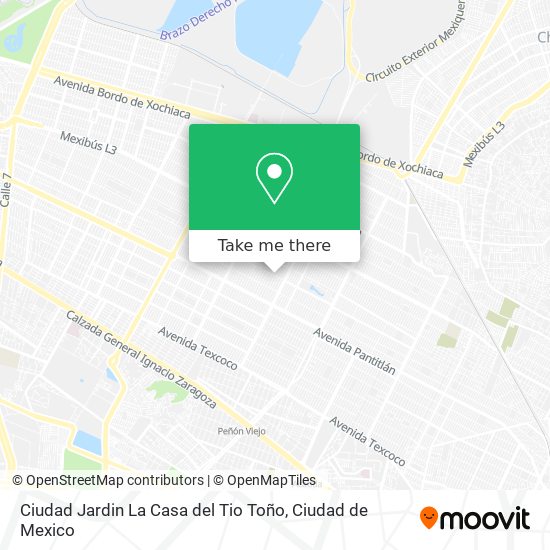 Ciudad Jardin La Casa del Tio Toño map