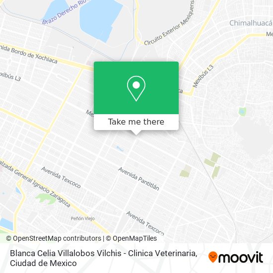 Mapa de Blanca Celia Villalobos Vilchis - Clinica Veterinaria