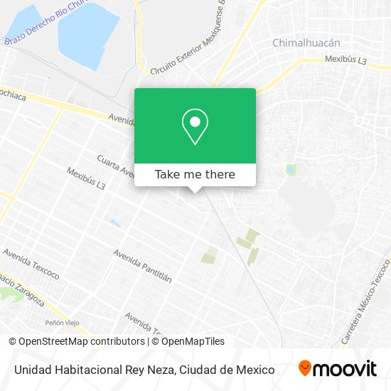 Unidad Habitacional Rey Neza map