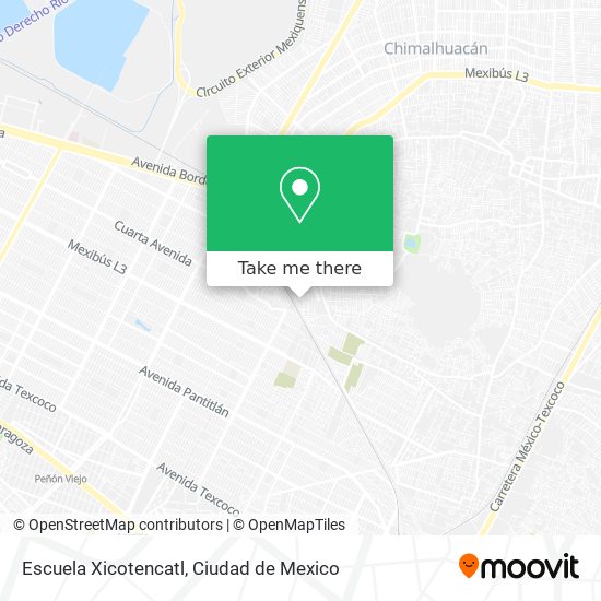 Escuela Xicotencatl map