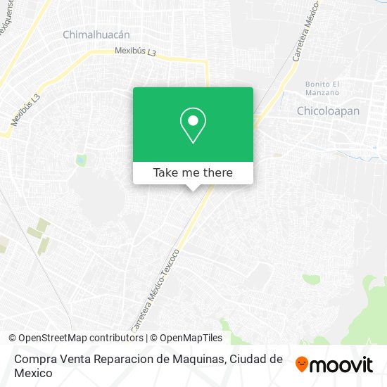Mapa de Compra Venta Reparacion de Maquinas