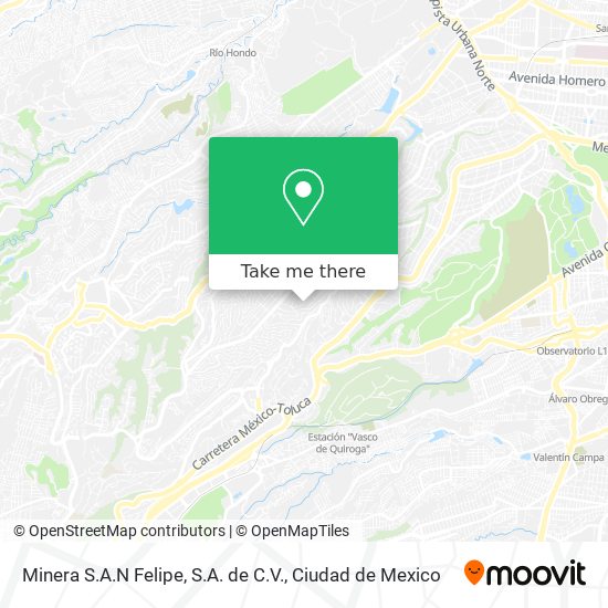 Minera S.A.N Felipe, S.A. de C.V. map