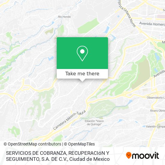 SERVICIOS DE COBRANZA, RECUPERACIóN Y SEGUIMIENTO, S.A. DE C.V. map