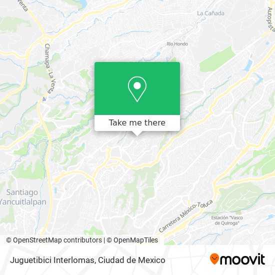 Juguetibici Interlomas map