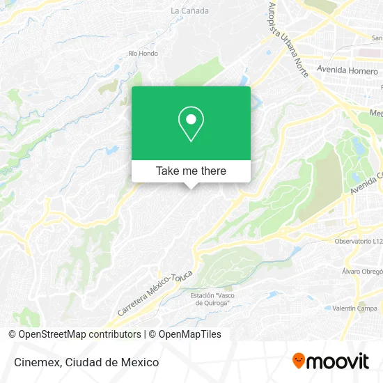 Cinemex map