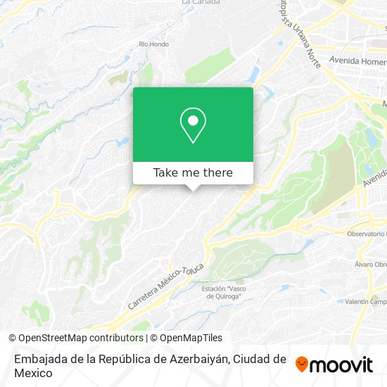 Embajada de la República de Azerbaiyán map