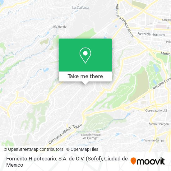 Fomento Hipotecario, S.A. de C.V. (Sofol) map