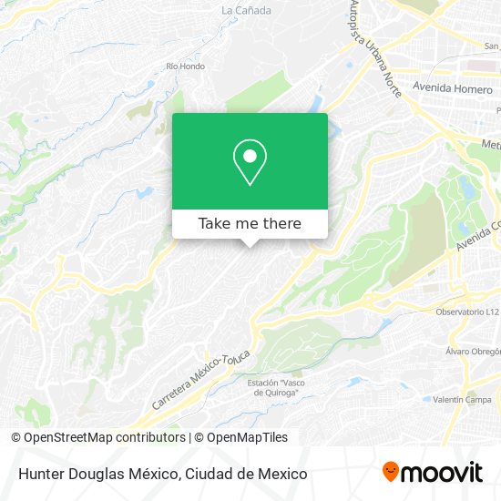Hunter Douglas México map