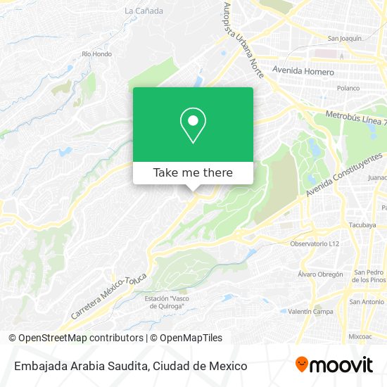 Embajada Arabia Saudita map