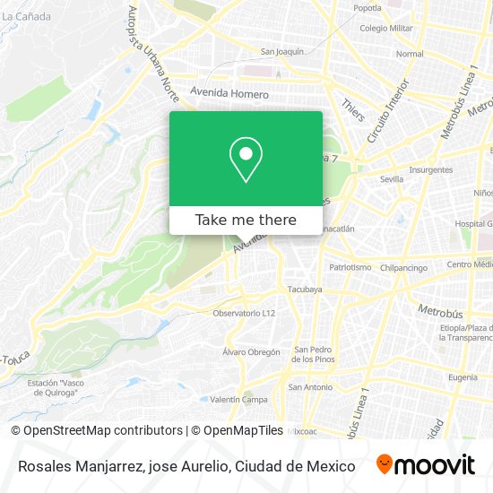 Rosales Manjarrez, jose Aurelio map