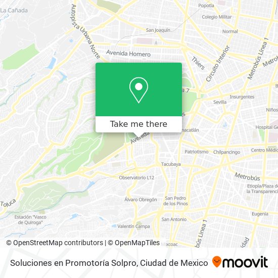 Soluciones en Promotoría Solpro map