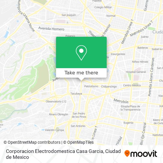 Corporacion Electrodomestica Casa Garcia map
