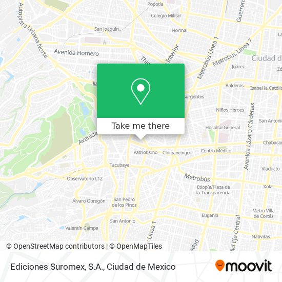 Ediciones Suromex, S.A. map