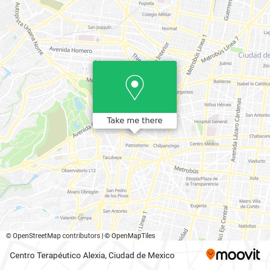 Centro Terapéutico Alexia map
