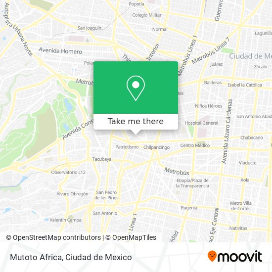Mapa de Mutoto Africa