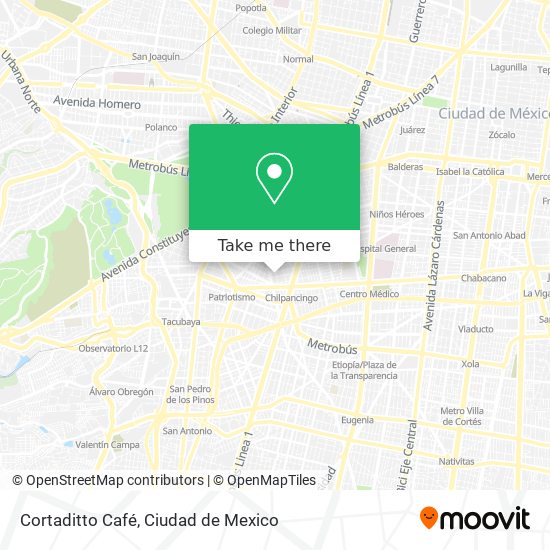 Mapa de Cortaditto Café