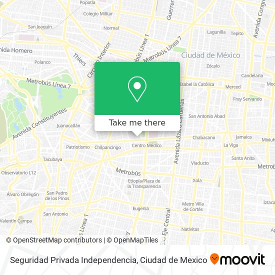Mapa de Seguridad Privada Independencia