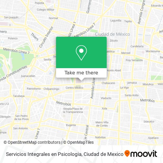 Servicios Integrales en Psicologia map