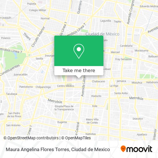 Maura Angelina Flores Torres map