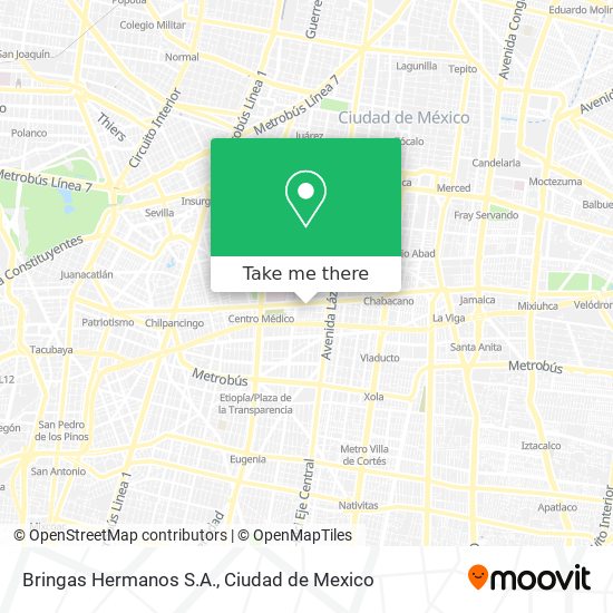 Bringas Hermanos S.A. map