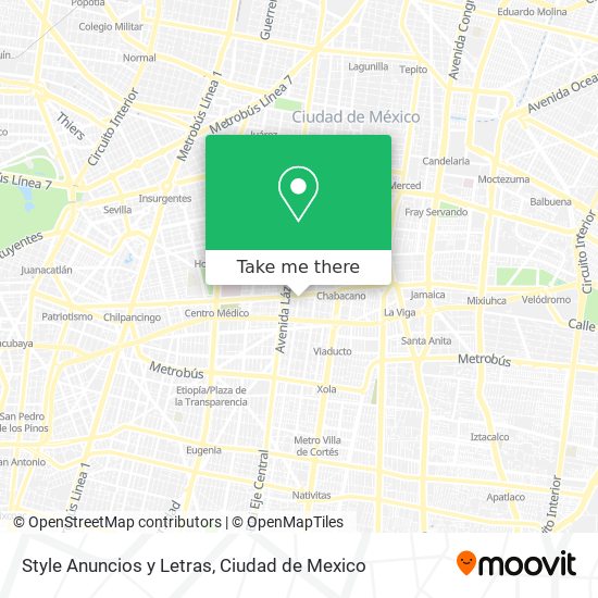 Mapa de Style Anuncios y Letras