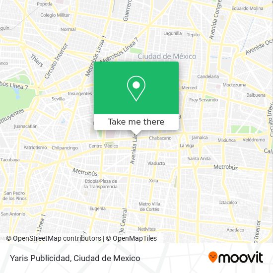Yaris Publicidad map
