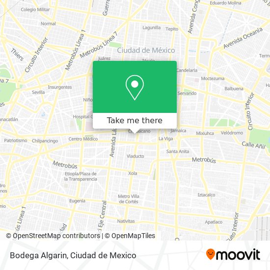 Bodega Algarin map