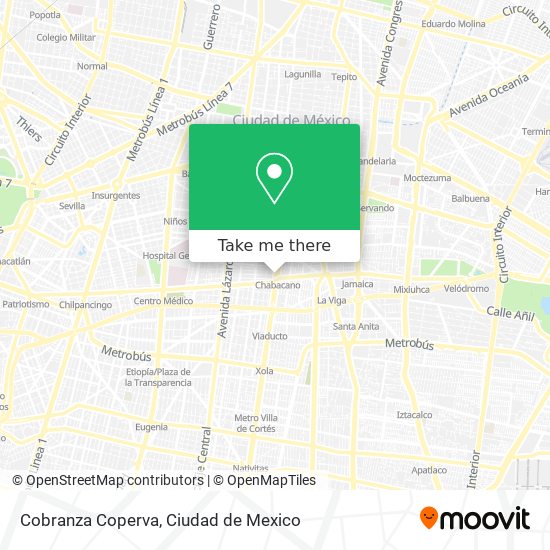Cobranza Coperva map