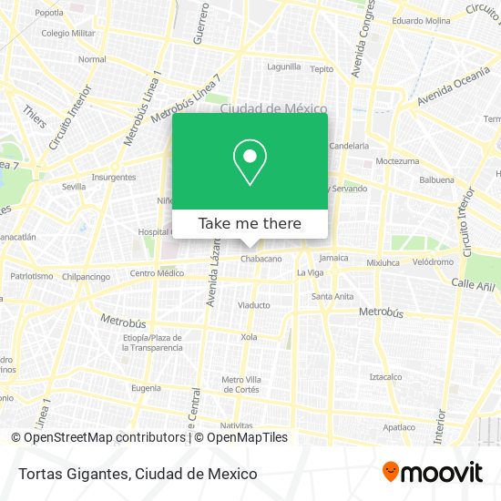 Mapa de Tortas Gigantes