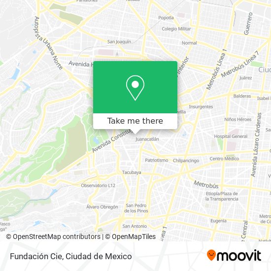 Fundación Cie map