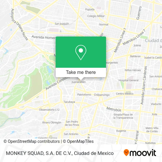 Mapa de MONKEY SQUAD, S.A. DE C.V.