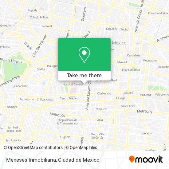 Mapa de Meneses Inmobiliaria