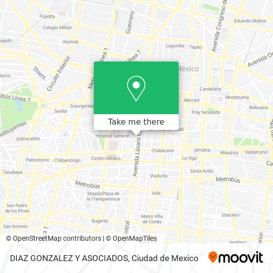DIAZ GONZALEZ Y ASOCIADOS map