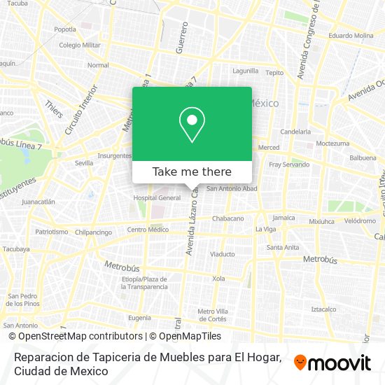 Reparacion de Tapiceria de Muebles para El Hogar map