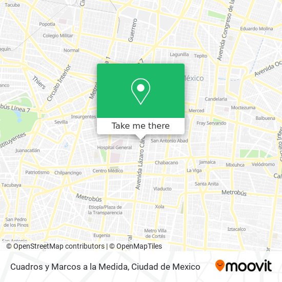 Mapa de Cuadros y Marcos a la Medida