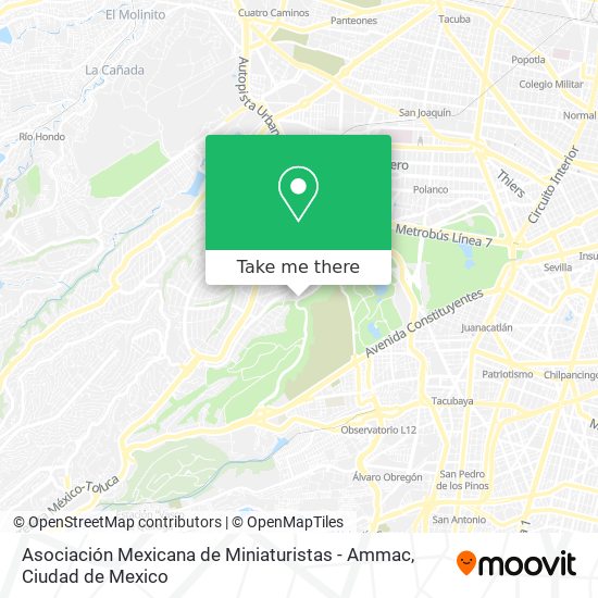 Asociación Mexicana de Miniaturistas - Ammac map